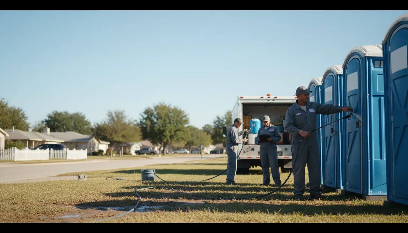 Long-Term Portable Toilet Rental in Placedo, TX near me